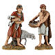 Kompletna szopka palestyńska z ogniem, fontanną i figurkami Moranduzzo 10 cm, 35x95x45 s15