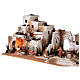 Palestinian Nativity Scene with fireplace, fountain for figurines of 10 cm 35x95x45 cm s7