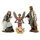 Palestinian Nativity Scene with fireplace, fountain for figurines of 10 cm 35x95x45 cm s10