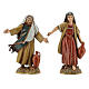 Palestinian Nativity Scene with fireplace, fountain for figurines of 10 cm 35x95x45 cm s12