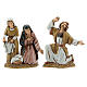 Palestinian Nativity Scene with fireplace, fountain for figurines of 10 cm 35x95x45 cm s13