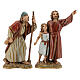 Palestinian Nativity Scene with fireplace, fountain for figurines of 10 cm 35x95x45 cm s14