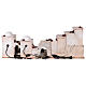 Palestinian Nativity Scene with fireplace, fountain for figurines of 10 cm 35x95x45 cm s16