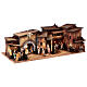 Village with fountain and prepared table 35x100x45 cm for Moranduzzo Nativity Scene with 12 cm characters s5