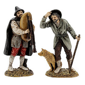 Village complet fontaine table dressée crèche Moranduzzo 12 cm 35x100x45 cm s15