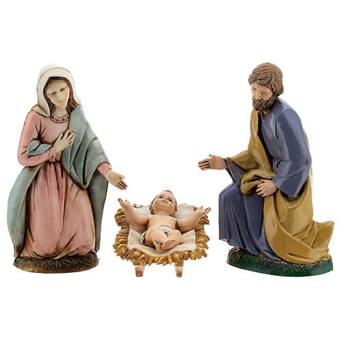 Complete village fountain set table 12 cm Moranduzzo Nativity 35x100x45 cm 10