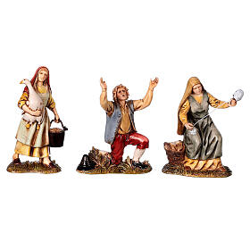 Village crèche complet maison octogonale puits santons Moranduzzo 10 cm 50x70x45 cm s9