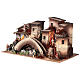 Borgo completo ponte fontana statue presepe Moranduzzo 10 cm 45x80x45 cm s6