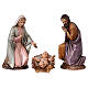 Nativity setting, hamlet with bridge and waterfall, for 10 cm figurines, 45x80x45 cm s3