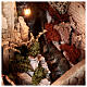 Nativity setting, hamlet with bridge and waterfall, for 10 cm figurines, 45x80x45 cm s12