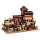Nativity village with house, tower and church, Moranduzzo's characters of 8 cm, 50x70x45 cm s6