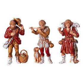 Village crèche classique complète avec église santons Moranduzzo 8 cm 40x70x40 cm s10