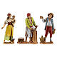 Nativity village with porch, clock tower and fountain for characters of 8 cm, 40x60x40 cm s10