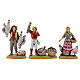 Nativity village with porch, clock tower and fountain for characters of 8 cm, 40x60x40 cm s11