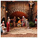 Nativity village with porch, clock tower and fountain for characters of 8 cm, 40x60x40 cm s4