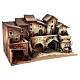 Nativity Scene village with oven, fountain and Moranduzzo's characters of 8 cm average height 35x60x35 cm s3