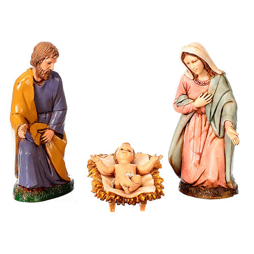 Nativity Scene with oven, fountain and 12 cm Moranduzzo's characters 40x95x45 cm 7