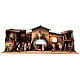 Nativity Scene with oven, fountain for 12 cm figurines 40x95x45 cm s1