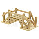 Ponte de madeira em miniatura para presépio com figuras de altura média 14-16 cm, medidas: 12x5x5,5 cm s2