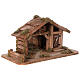 Wood stable for Nativity Scene with 8 cm characters, Nordic style, 20x45x20 cm s5