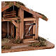 Stajenka drewniana do szopki, 20x45x20 cm, do figurek 8 cm, styl nordycki s2