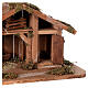 Stable for nativity scene in wood 20x45x20 cm for 8 cm statues Nordic style s3