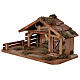 Stable for nativity scene in wood 20x45x20 cm for 8 cm statues Nordic style s4