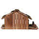 Stable for nativity scene in wood 20x45x20 cm for 8 cm statues Nordic style s6