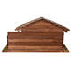 Wood stable, Nordic style, 35x60x30 cm, for Nativity Scene characters of 12 cm s5