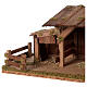 Wood stable for Nativity Scene, Nordic model, 20x55x30 cm, for 12 cm characters s2