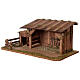 Nordic wooden nativity stable 20x55x30 cm for 12 cm figurines s3
