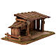 Nordic wooden nativity stable 20x55x30 cm for 12 cm figurines s4