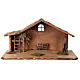Alpine wood stable, Nordic Nativity Scene, 35x65x30 cm, for 16 cm characters s1