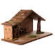 Alpine wood stable, Nordic Nativity Scene, 35x65x30 cm, for 16 cm characters s4