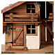 Domek nordycki z drewna do szopki z pomieszczeniem i żłobem, 35x70x30 cm, do figurek 12 cm s5