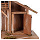 Estábulo com manjedoura e mezanino madeira presépio estilo nórdico figuras altura média 16 cm, 42x75x40 cm s2