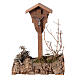 Crucifixo de campo em miniatura madeira presépio estilo nórdico figuras altura média 10/12 cm, 14x9x9 cm s1