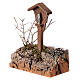 Niche Madonna in wood with sprigs Nordic style 15x10x10 cm figurines 10/12 cm s2