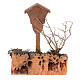 Niche Madonna in wood with sprigs Nordic style 15x10x10 cm figurines 10/12 cm s4