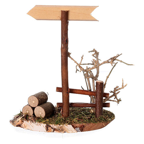 Holzschild „Bethlehem“ im nordischen Stil – für 10–13 cm Krippe 4