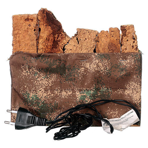 Casas pueblo belén 10-12 cm distancia luces 20x20x15 cm 4