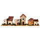 Gruppo case 6 pz presepe 10-12 cm lontananza 10x10x5 cm  s2