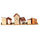 Group of houses 6 pcs Nativity 10-12 cm, distance 10x10x5 cm s4