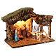 Cork stable with Holy Family 25x35x20 cm for Nativity Scene with characters of 10 cm s3