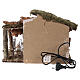 Lighted Nativity stable cork 25x35x20 cm for 10 cm figurines s5