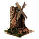 Windmill figurine cork 18x15x10 cm for 10-12 cm nativity  s3