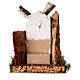Windmill figurine cork 18x15x10 cm for 10-12 cm nativity  s4