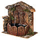 Electric fountain with cork rock face for Nativity Scene with characters of 10-12 cm 15x15x10 cm s3