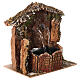 Electric fountain with cork rock face for Nativity Scene with characters of 10-12 cm 15x15x10 cm s4