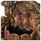 Fontana con pompa parete rocciosa sughero presepe 10-12 cm 15x15x10 cm  s2